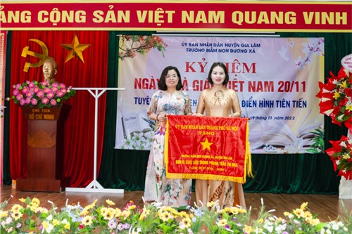 Trường mầm non Dương Xá tổ chức hội thi tiểu phẩm văn hóa ứng xử trong trường học và gặp mặt kỷ niệm 40 năm ngày nhà giáo Việt Nam (20/11/1982 - 20/11/2022)